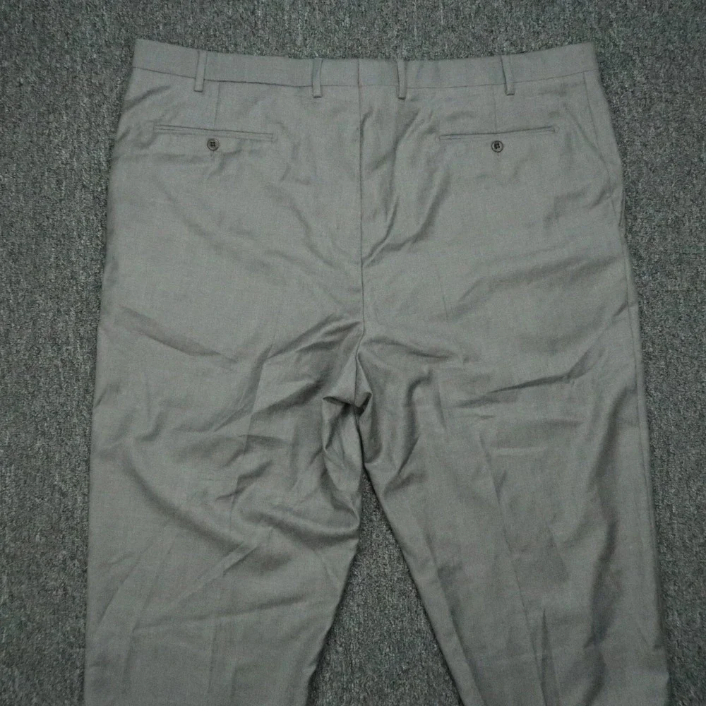Zanella Pants Mens 46x22 Gray Wool Ken Quattro Lame Trousers NWT‎